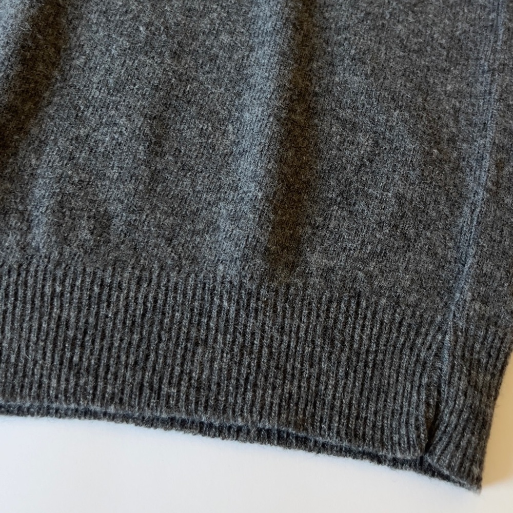 Vintage SEARS Gray Virgin Lambs Wool Vest size Medium - Picture 6 of 7